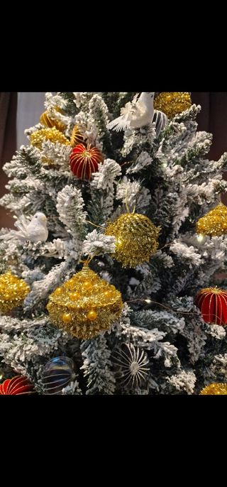 Arbol de navidad nevado nuevo 210 m