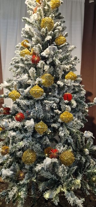 Arbol de navidad nevado nuevo 210 m