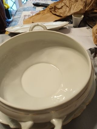 Zuppiera porcellana anni 40