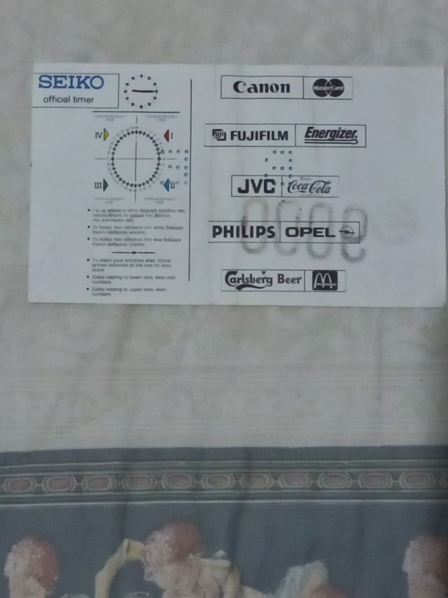 Biglietto finale coppa campioni 1994