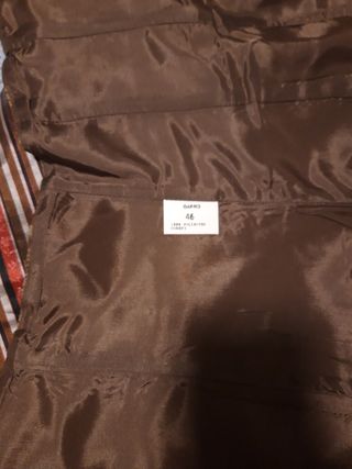 Vestido de fiesta de dos piezas.