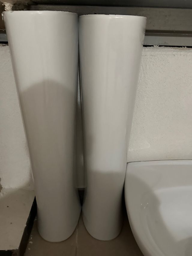 lavavos pedestal y grifos