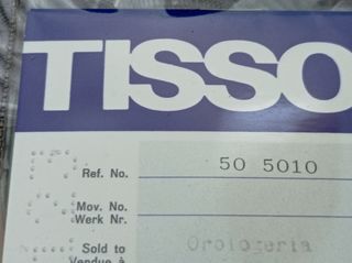 Garanzia e libretto Tissot vintage