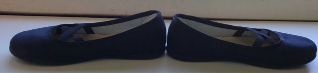 Bailarinas de niña en tejido color azul marino 31
