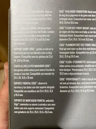 Soporte Garmin edge.