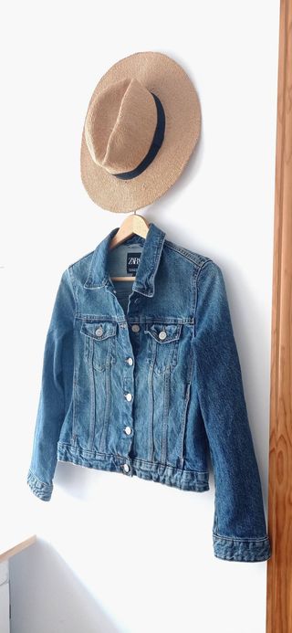 Cazadora vaquera, denim Zara L