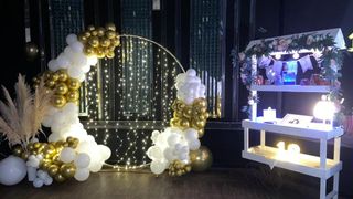 Aro decorativo y carrito candy