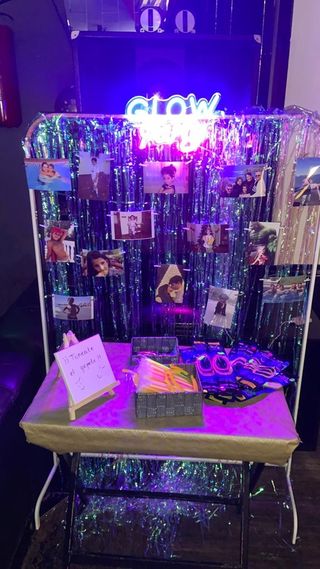 Aro decorativo y carrito candy