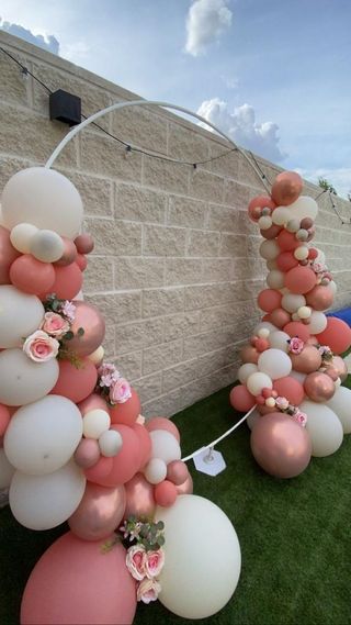 Aro decorativo y carrito candy