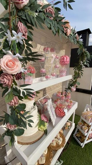 Aro decorativo y carrito candy