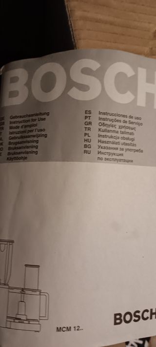 Máquina de cocina bosch
