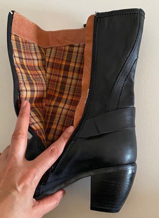 Botas de cuero negro Xacata número 37