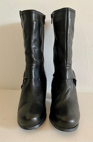 Botas de cuero negro Xacata número 37