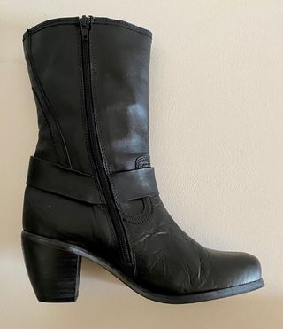 Botas de cuero negro Xacata número 37