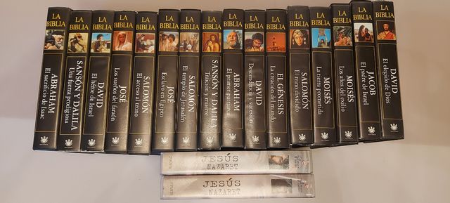 Lote 18 vhs la Biblia y Jesús de Nazaret