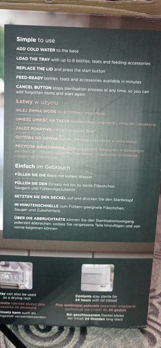 Esterilizador de biberones