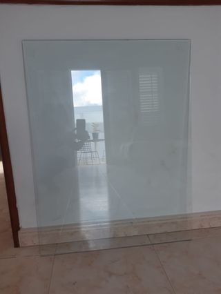 Cristal para mesa rectangular mediana