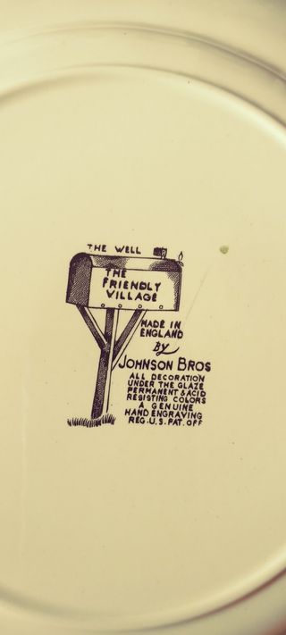 Vajilla Johnson brother. Campiña Inglesa