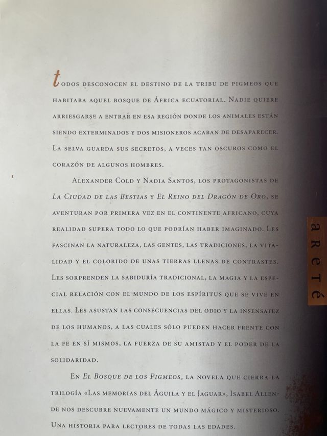 El bosque de los Pigmeos - Isabel Allende