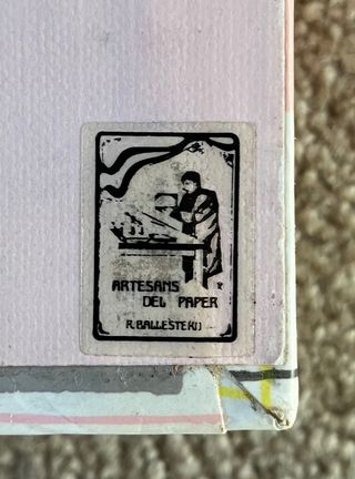 Caja juego papel cartas vintage
