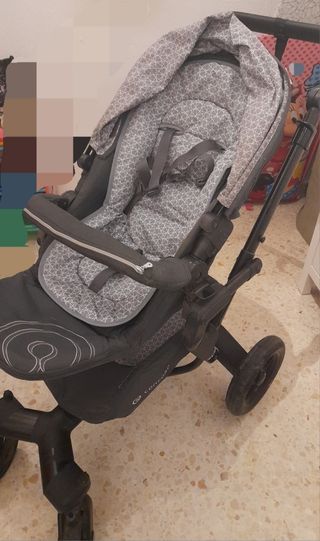 Carrito bebe: silla y capazo plegable