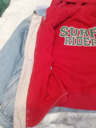 Cazadora vaquera con chaqueta 