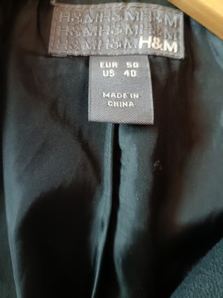 Chaquetón marinero. Negro. Talla M