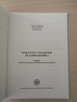 Agenda estructura y tecnología de comput