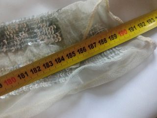 Pañuelo bufanda lentejuelas plata