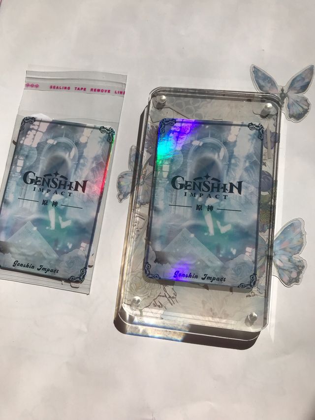 Genshin impact ganyu stand acrílico de photocard