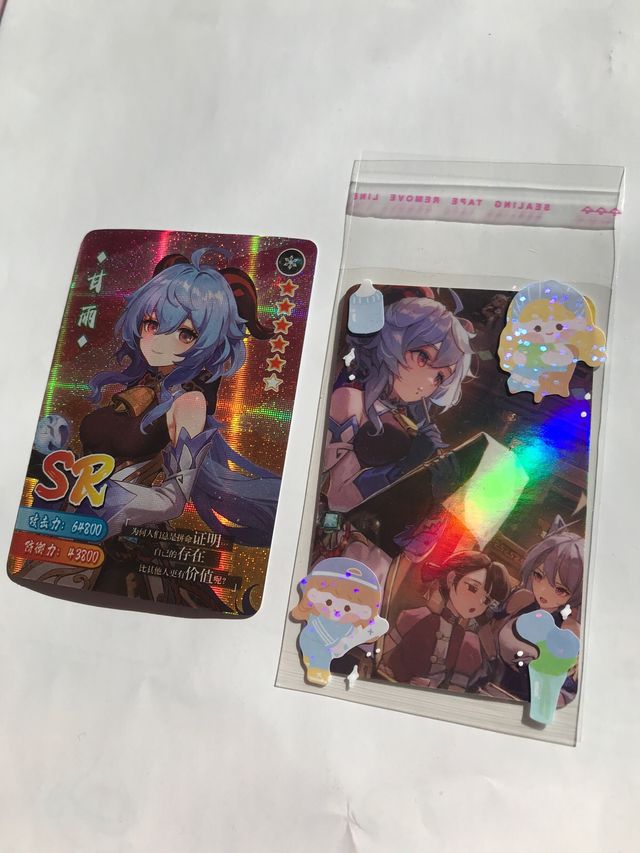 Genshin impact ganyu stand acrílico de photocard