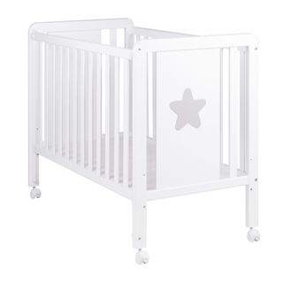 Cuna madera Star gris