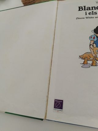 Libro Blancaneus catalan/ingles