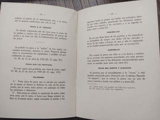 LEGISLACIÓN PESCA MARÍTIMA EMB. GUARDAPESCAS, 1949