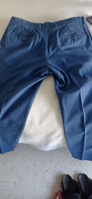 Pantalo Massimo Dutti azul talla 44