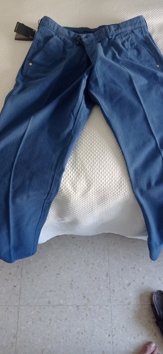 Pantalo Massimo Dutti azul talla 44