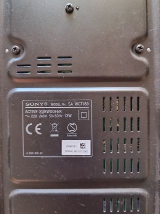 Barra de sonido Sony + subwoofer