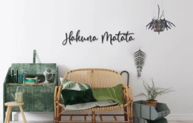Cartel metálico Hakuna Matata