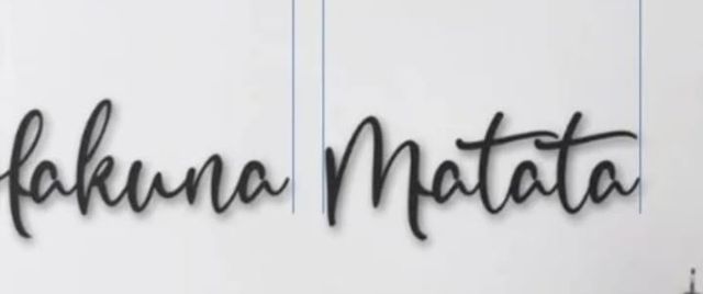 Cartel metálico Hakuna Matata