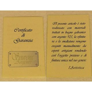 Statuette natalizie in metallo argentato