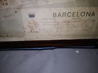 Mapa antiguo de la ciudad condal