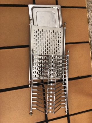 escurridor para platos de acero
