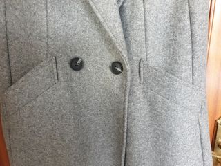 Chaleco largo Zara color gris 
