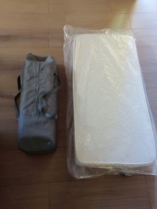 Cuna plegable con colchon