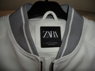 Cazadora Blanca de Hombre Zara Talla S 