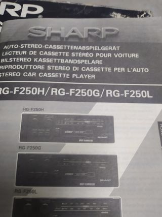 Radio casete coche sharp