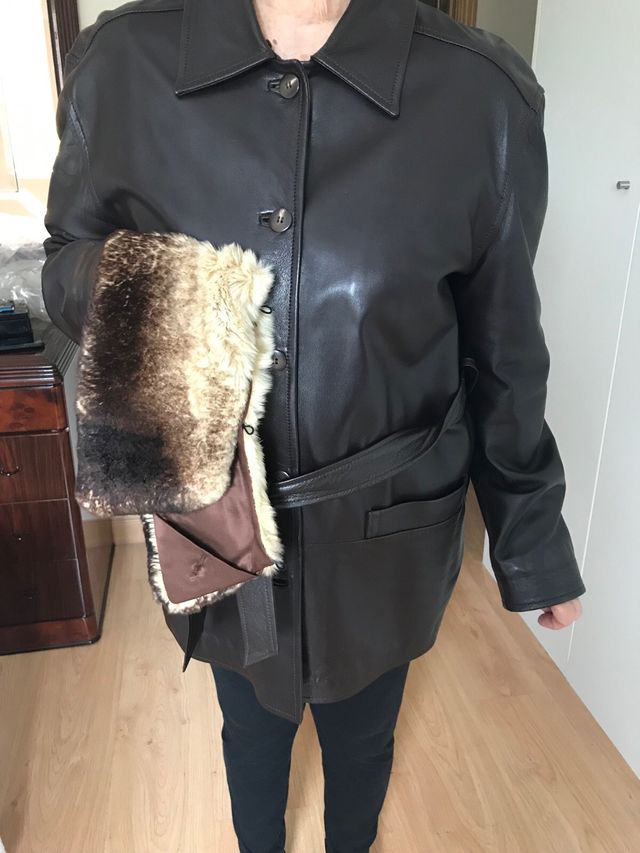 Chaquetón de piel talla 44 en perfecto estado