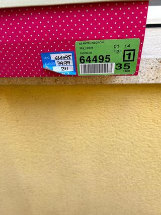 Botin negro usado 2 veces