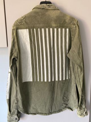 Giacca jeans militare