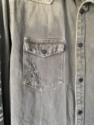 Giacca jeans militare